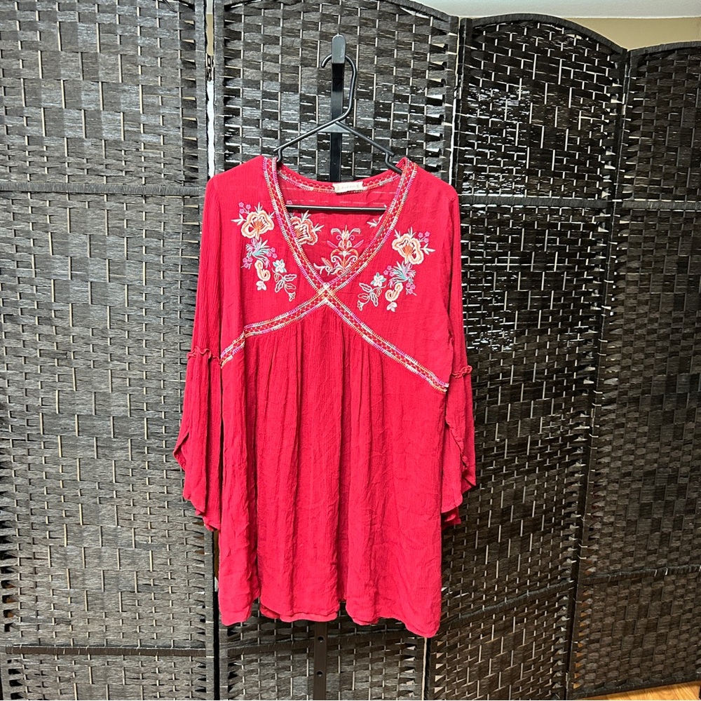 Altard state Embroidered Tunic Dress Size Large